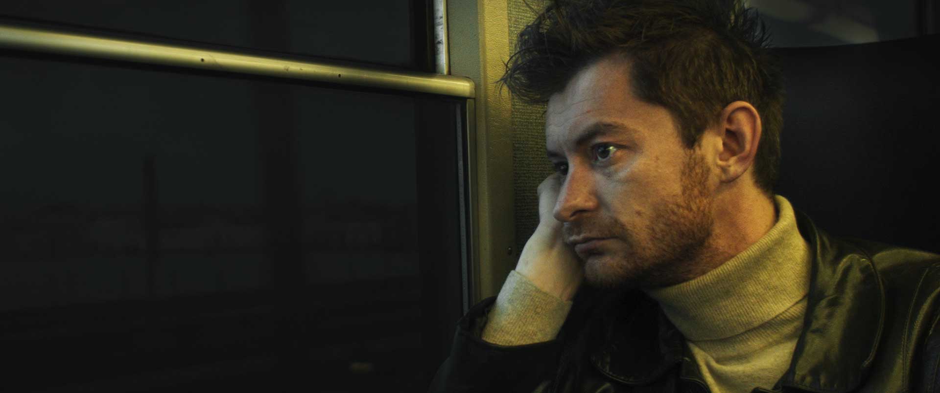 Nasumice still — man on train