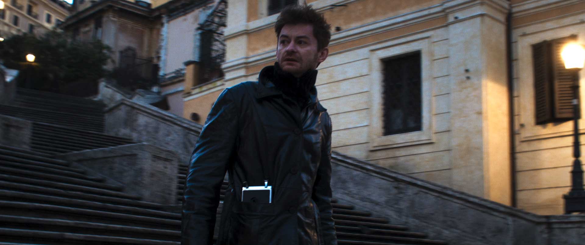 Nasumice still — man on steps